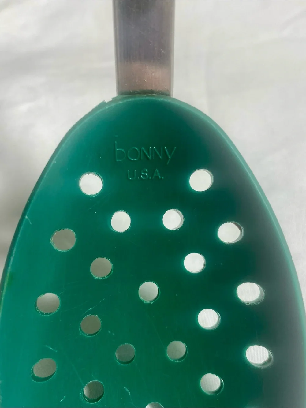 VTG Bonny Stainless Steel Slotted Cooking Serving Spoon Hunter Green USA